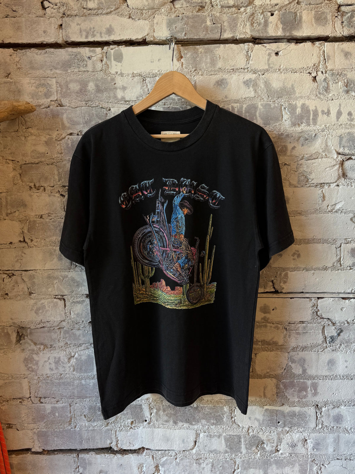 Eat Dust Russel Basic Jersey Tee - Black Rodeo Black