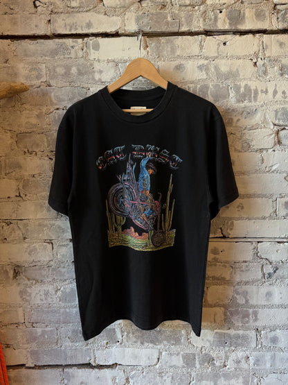 Eat Dust Russel Basic Jersey Tee - Black Rodeo Black