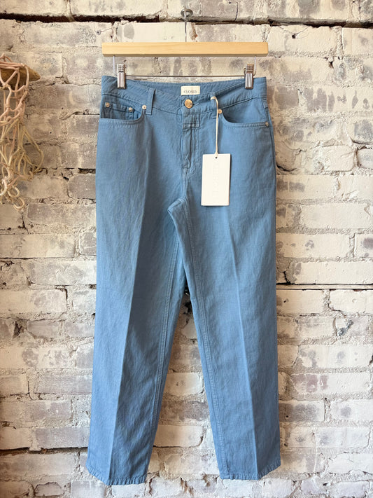 Closed Women's Milo Straight Pants – Stone Blue Gray