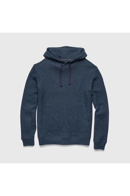 Justin Sweater Fleece Hoodie - Navy Heather - DUNE + SALT