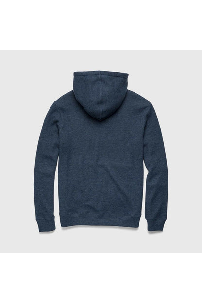 Justin Sweater Fleece Hoodie - Navy Heather - DUNE + SALT