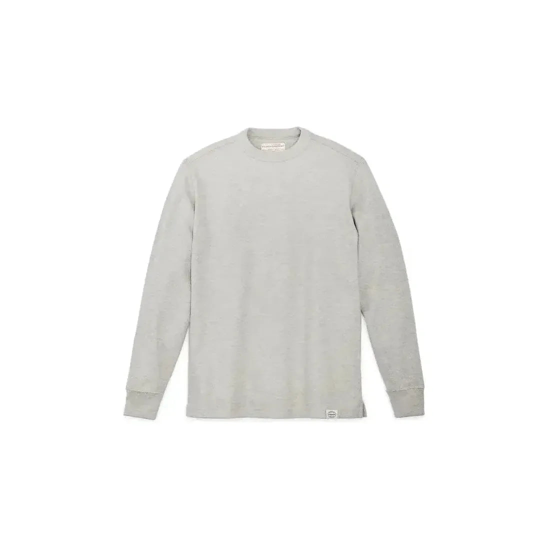 Waffle Knit Thermal Crewneck - Light Heather Gray - DUNE + SALT