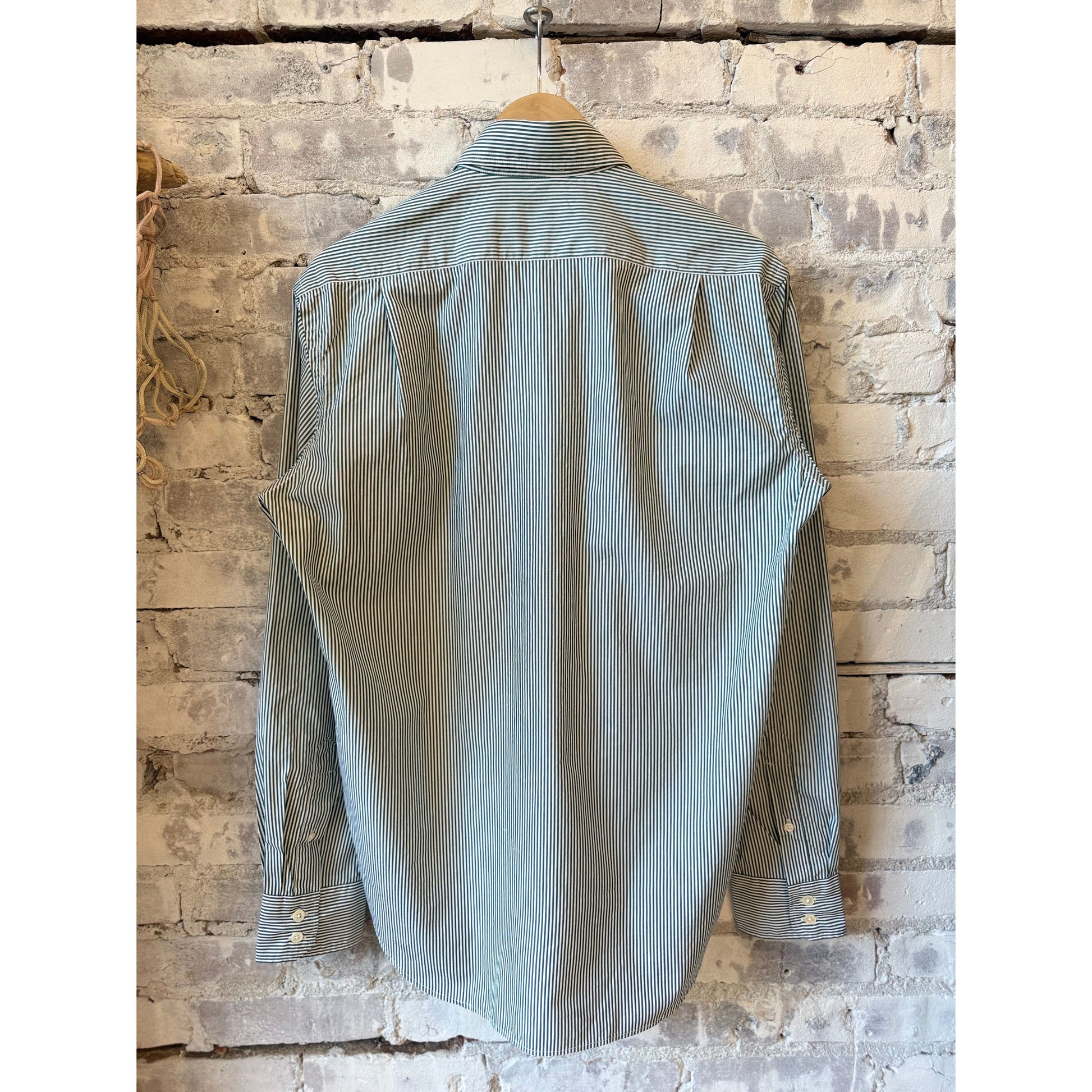 Paul Woven Shirt - Green/White - DUNE + SALT