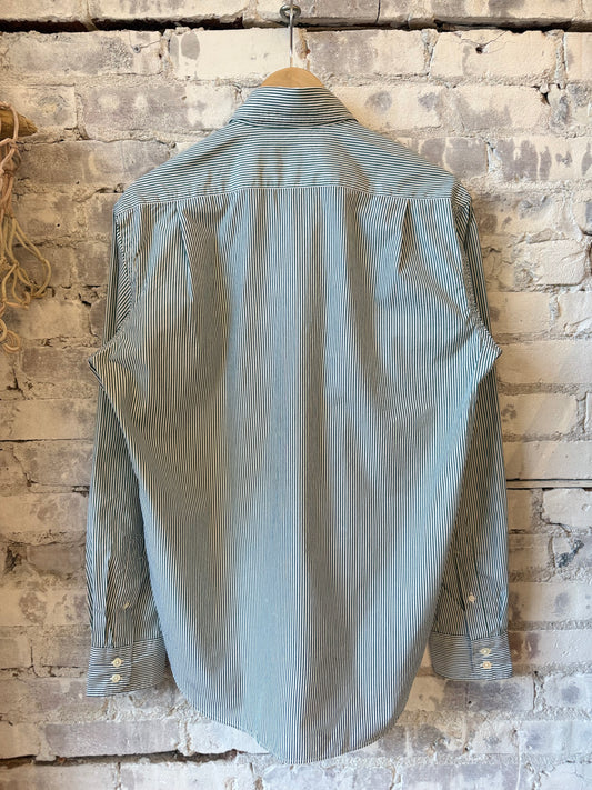 Paul Woven Shirt - Green/White - DUNE + SALT
