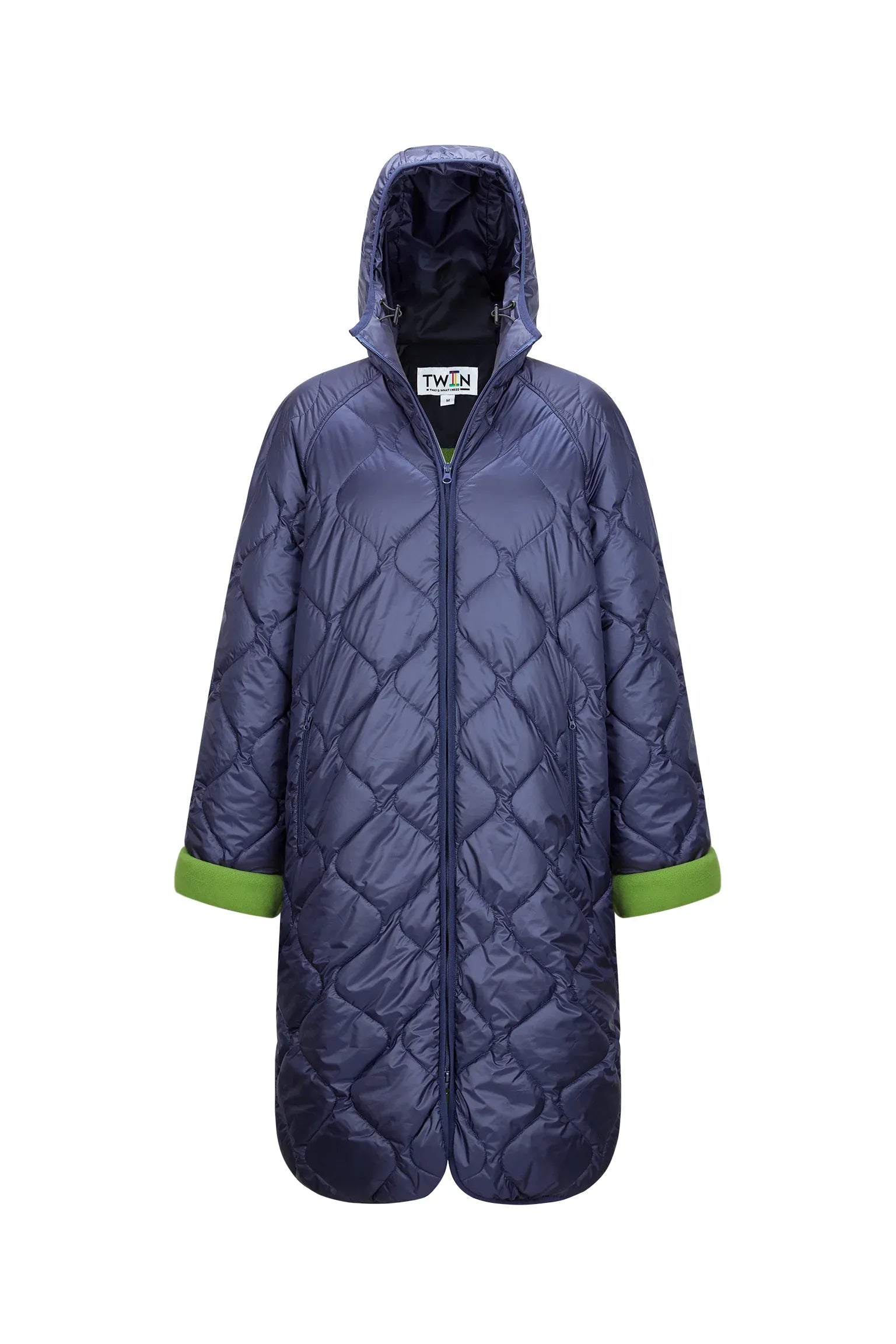 08 Light Hooded Puffer - Navy/Olive - DUNE + SALT