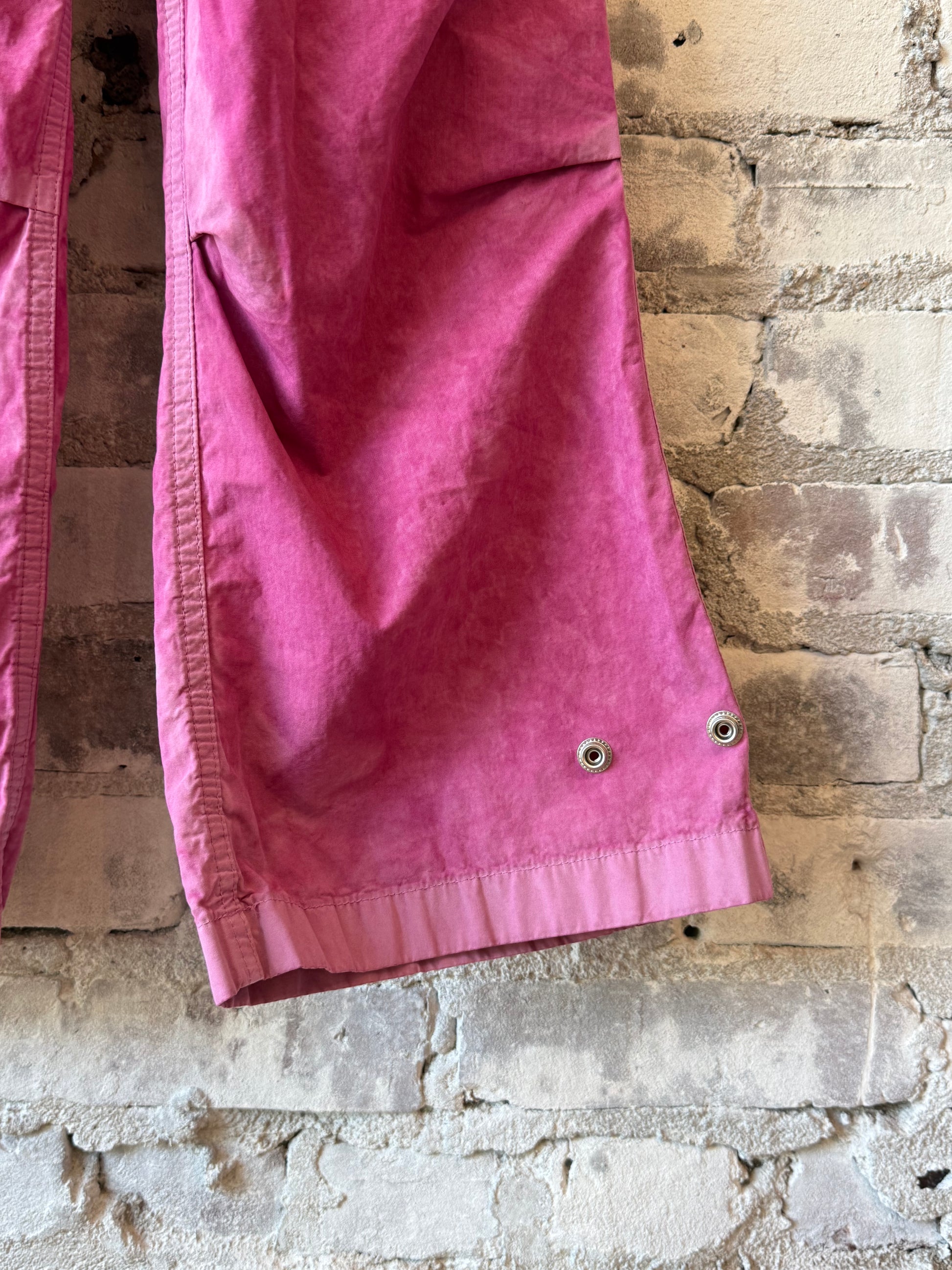 Women's pink Freecity OutOfSight Poplin Air Flap Snap Kite Pant with relaxed fit and stylish design.