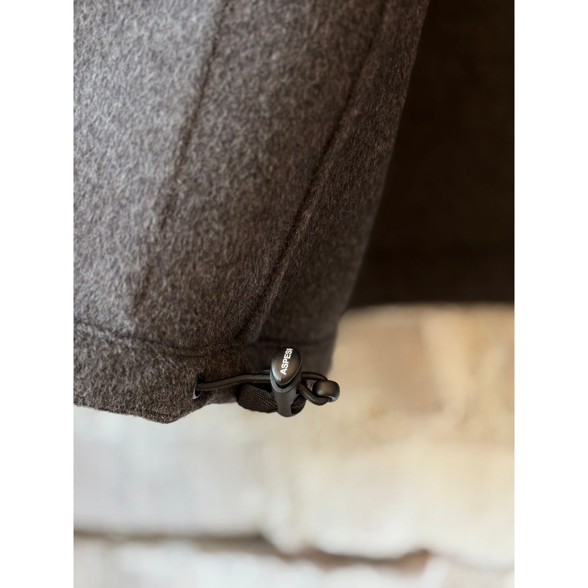 Aspesi Nelson Double Wool Field Jacket - Charcoal Black