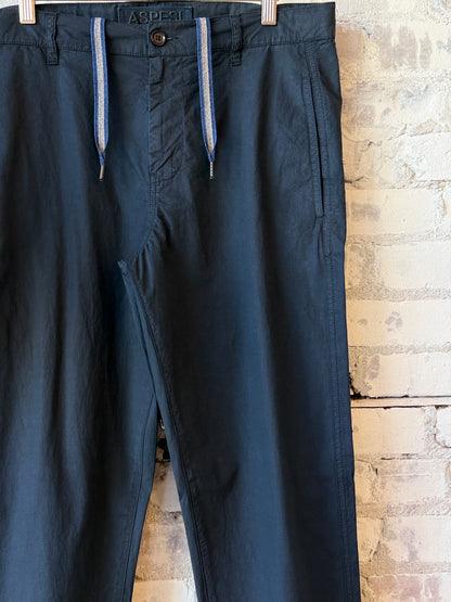 Poplin Chino Trousers - Navy - DUNE + SALT