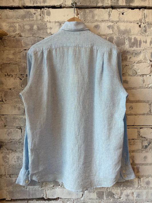 Paul Linen Shirt - Sky
