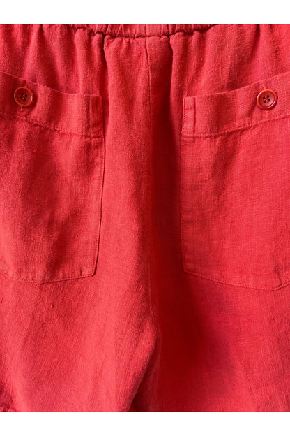 Soko Linen Short - Poppy - DUNE + SALT
