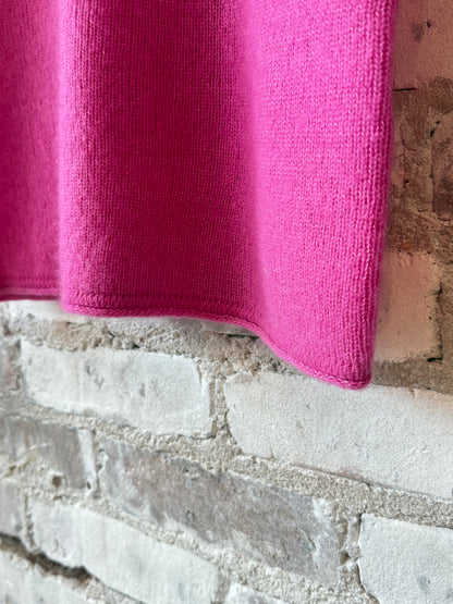 Cashmere Silk SS Crewneck - Buganvillia - DUNE + SALT