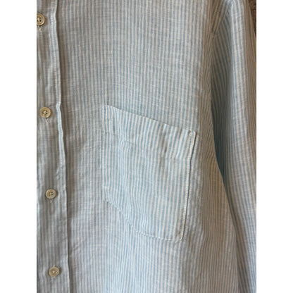Men's Paul Woven Shirt by Hartford Men in sky blue and white, featuring a stylish woven fabric and classic collar design.