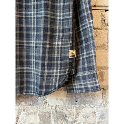 Surfside Supply Brian Washed Twill Plaid Shirt - Blue Combo Dark Slate Gray