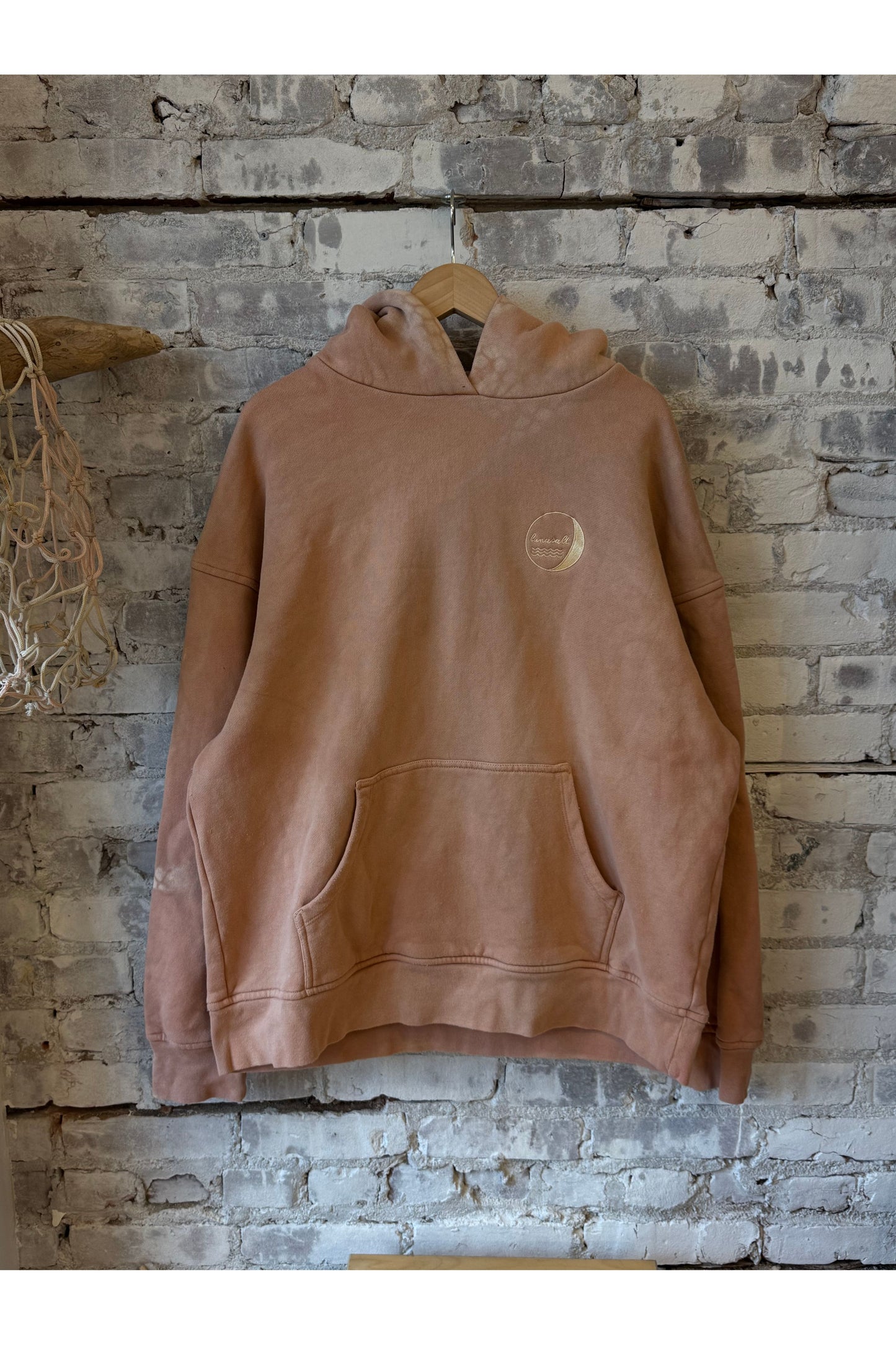 Lunasalt Sea-Washed Hoodie - Blush Pink