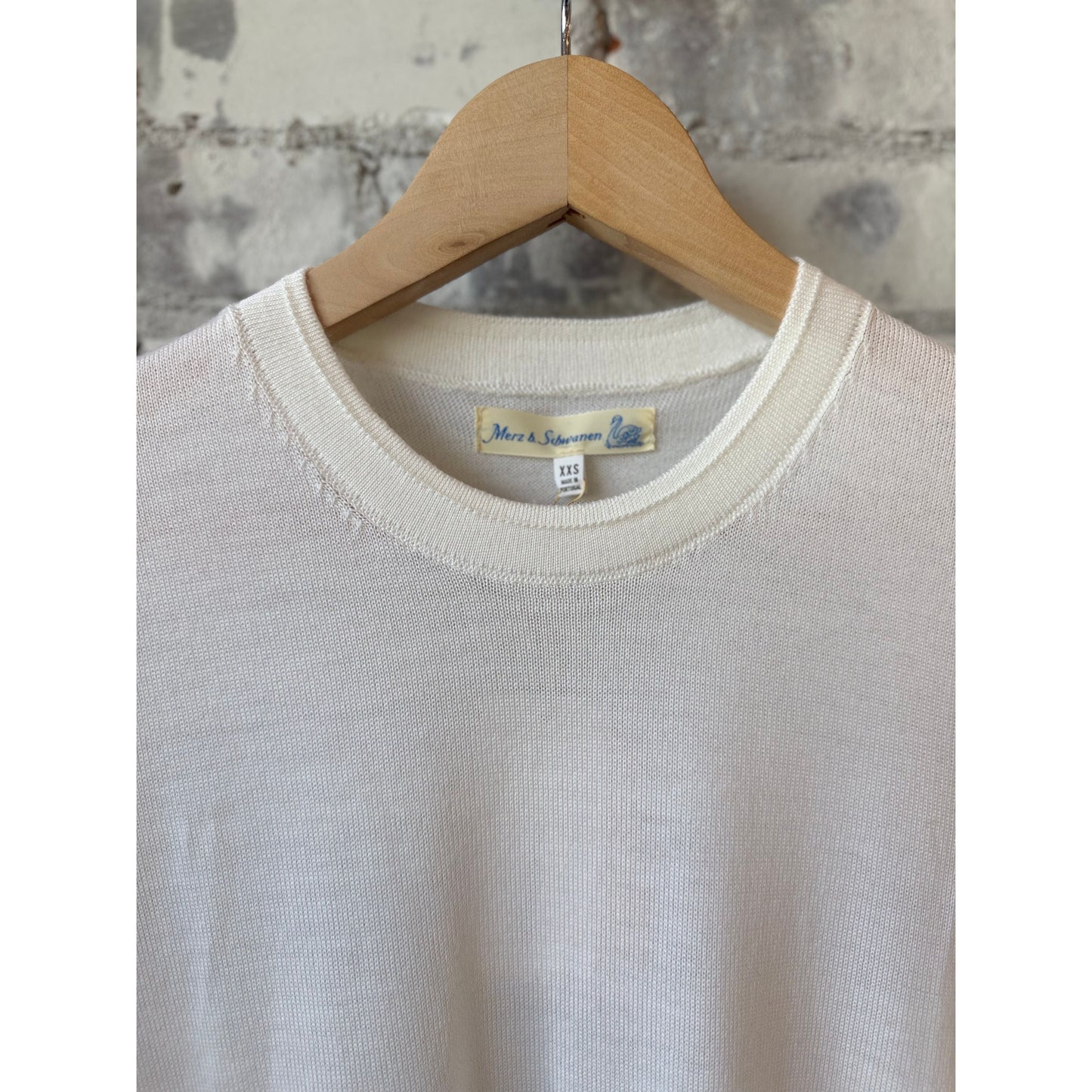 Refined Merino Wool Short Sleeve Women's T-Shirt - Nature - DUNE + SALT