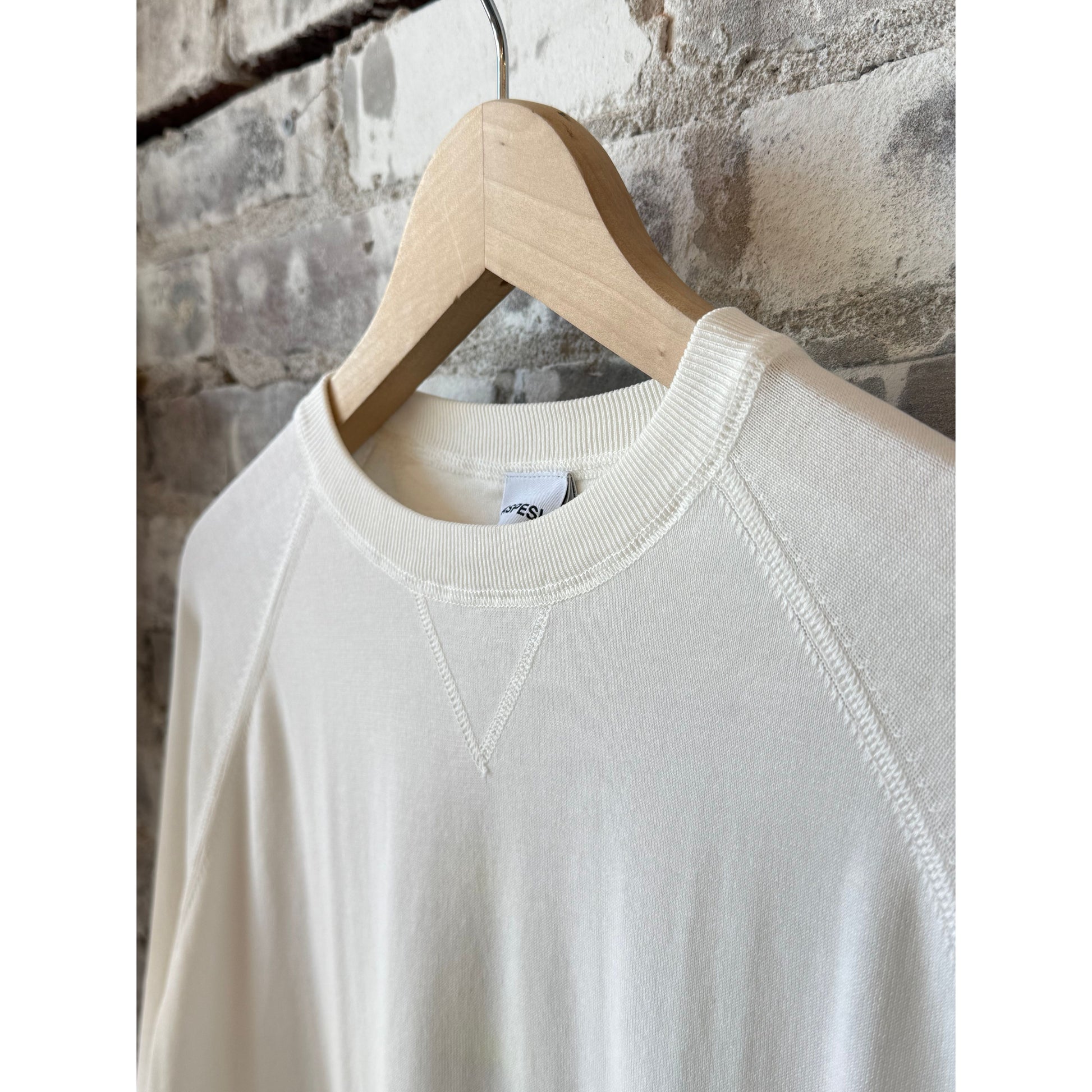 Cotton Crewneck Sweater - White - DUNE + SALT