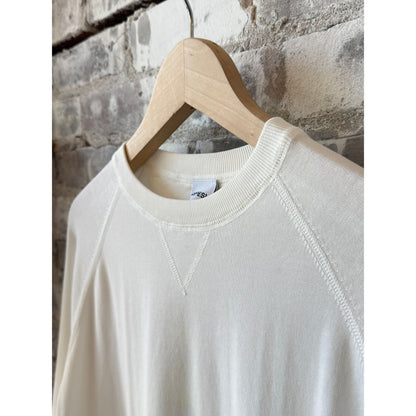 Cotton Crewneck Sweater - White - DUNE + SALT