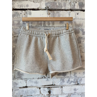 Women's light grey melange sweat shorts by Closed Women's, featuring a relaxed fit and soft fabric for comfortable casual wear.