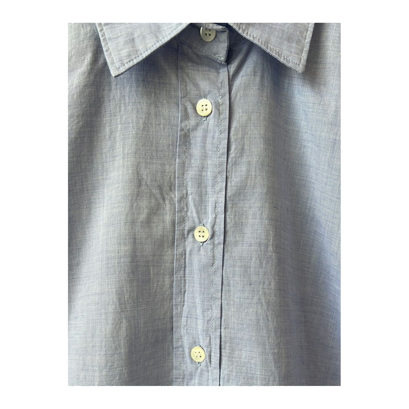 Coraz End-on-End Cotton Voile Shirt - Blue - DUNE + SALT