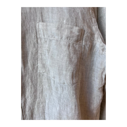 Paul Linen Chambray Shirt - Sand - DUNE + SALT