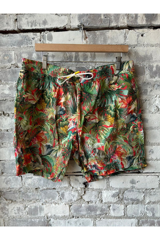 Printed Swim Short - Jungle Red - DUNE + SALT