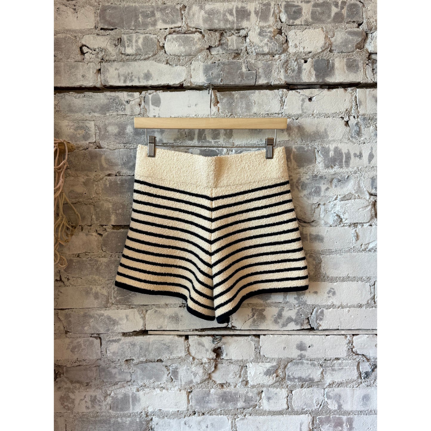 ELEVEN SIX Raya Short - Ivory/Navy Stripe Slate Gray