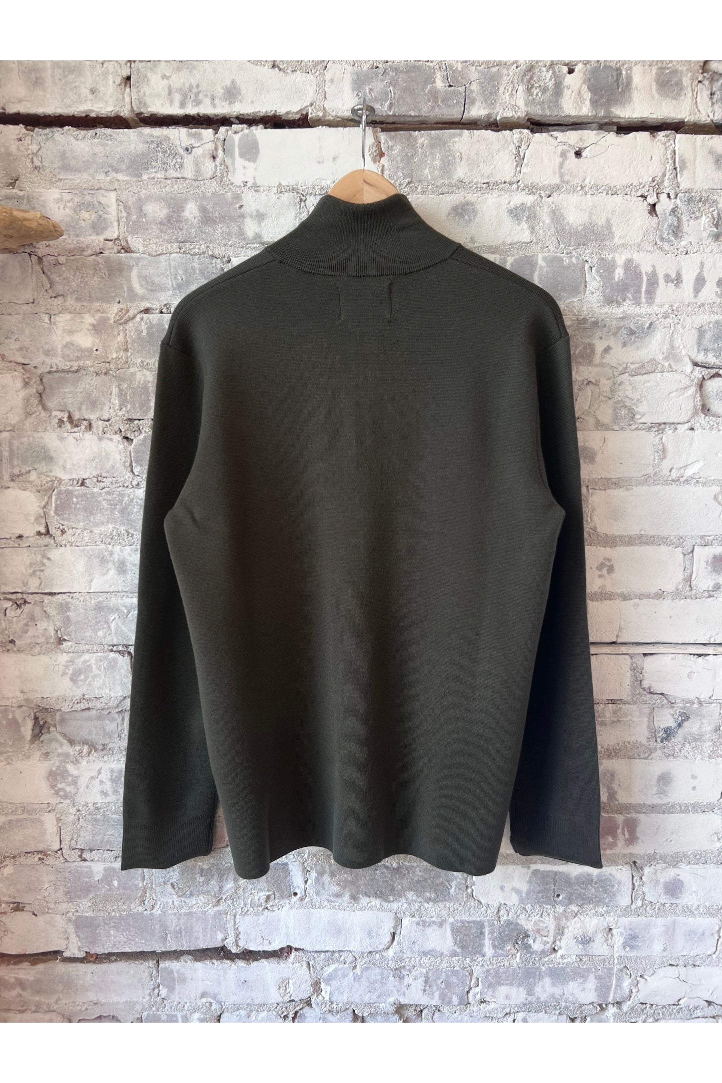 Harald Wool Blend Sweater - Dark Army - DUNE + SALT
