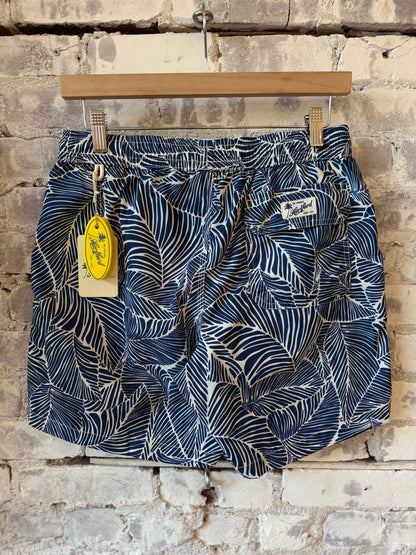 "Palm" Woven Swimshort - Navy