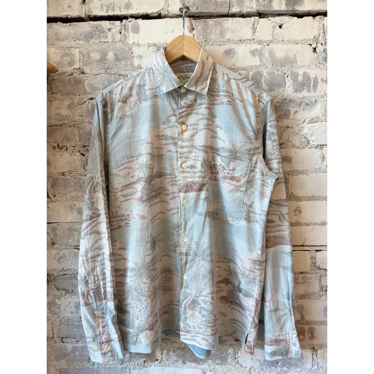 Hartford Men's Patt Woven Shirt - Sky Gray
