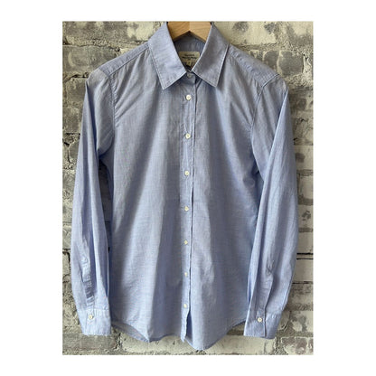 Coraz End-on-End Cotton Voile Shirt - Blue - DUNE + SALT