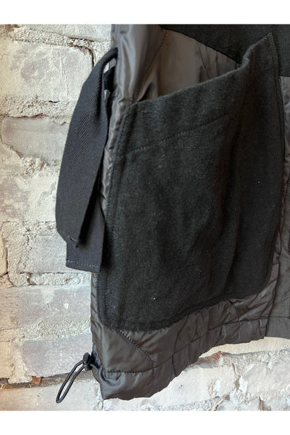 High Density Twill Reversible Military Jacket - Black - DUNE + SALT