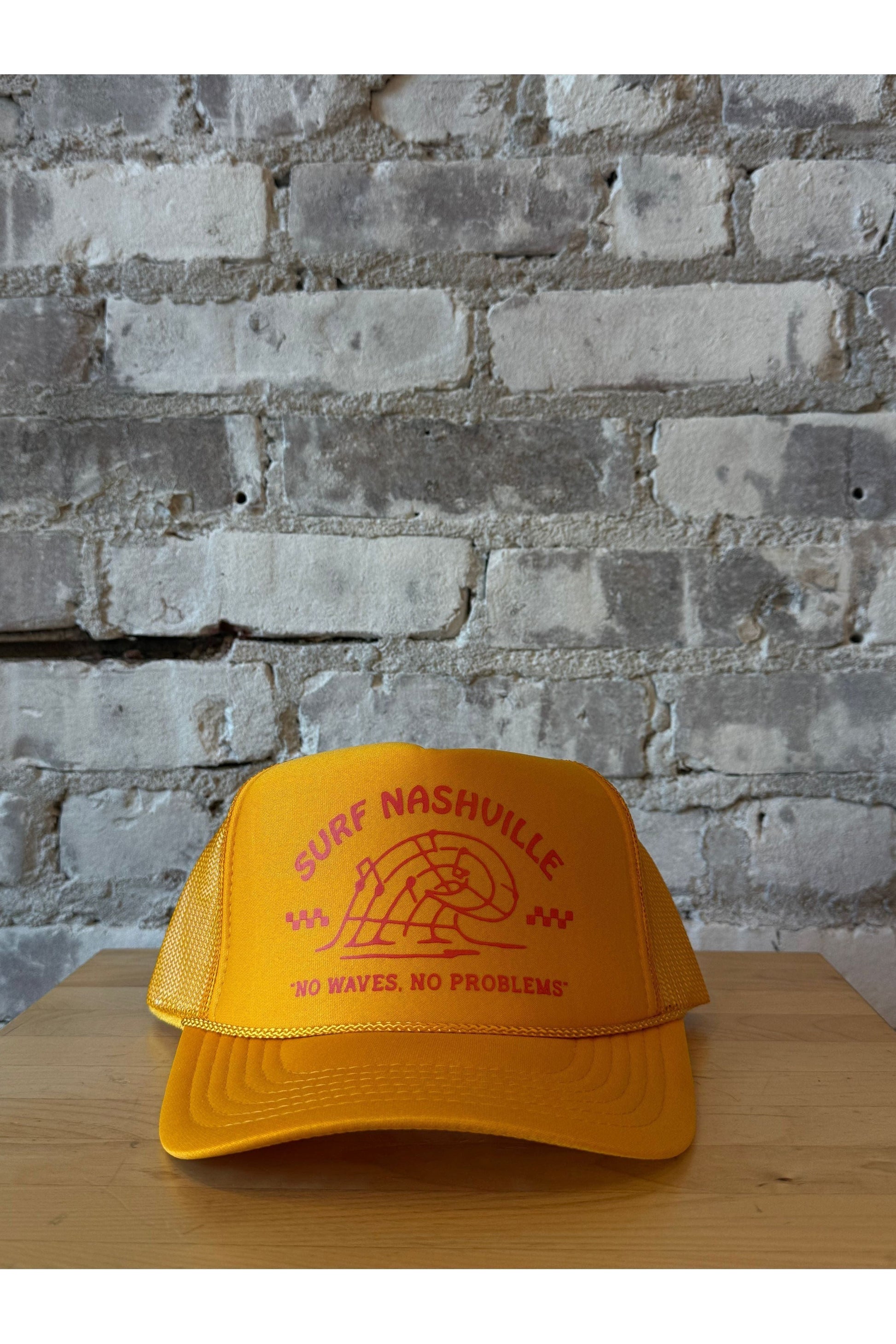 Surf Nashville Trucker Hat - Gold/Orange - DUNE + SALT