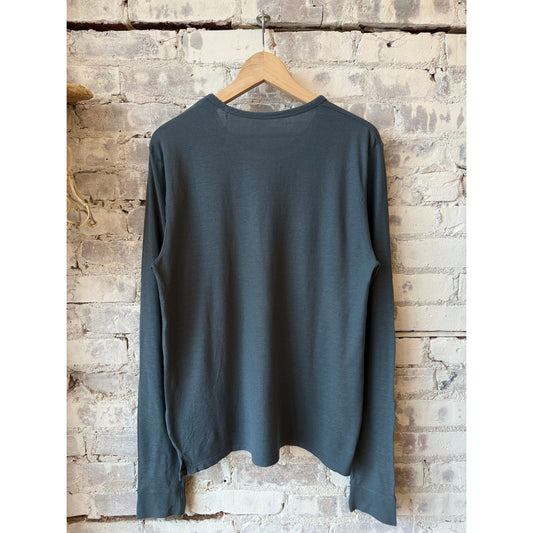 Crepe L/S Tee - Lake - DUNE + SALT