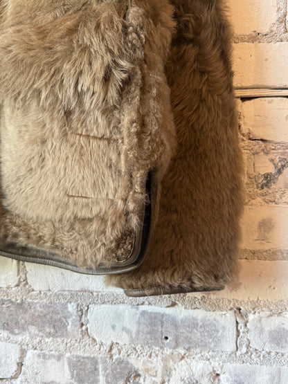 Utzon Juro Shearling Jacket - Army Light Gray
