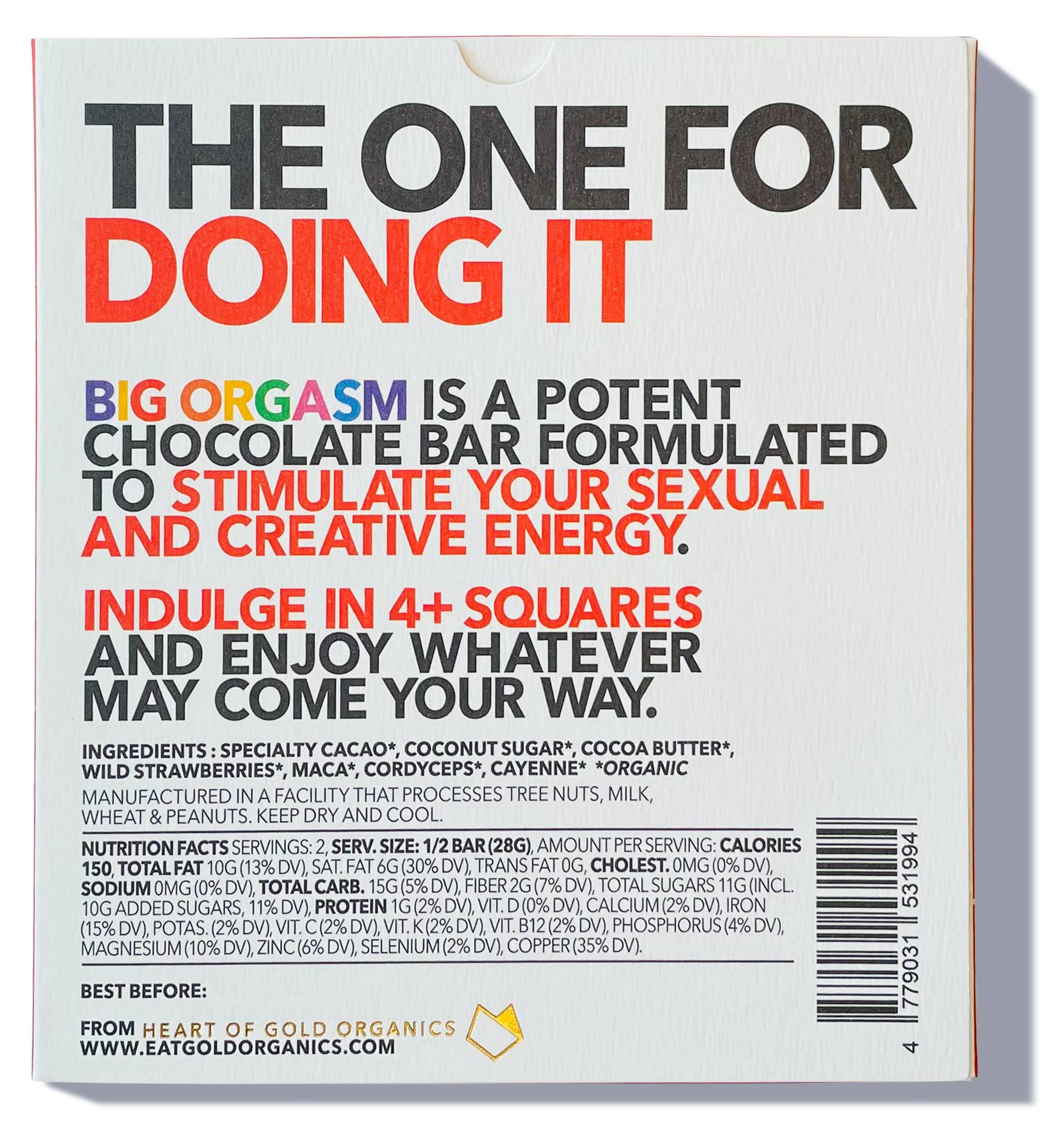 BIG ORGASM, a Potent, Functional & Delicious Chocolate Bar - DUNE + SALT