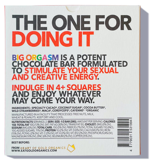 BIG ORGASM, a Potent, Functional & Delicious Chocolate Bar - DUNE + SALT