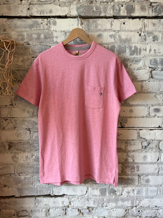 Ringspun Pocket Tee - Pink Heather