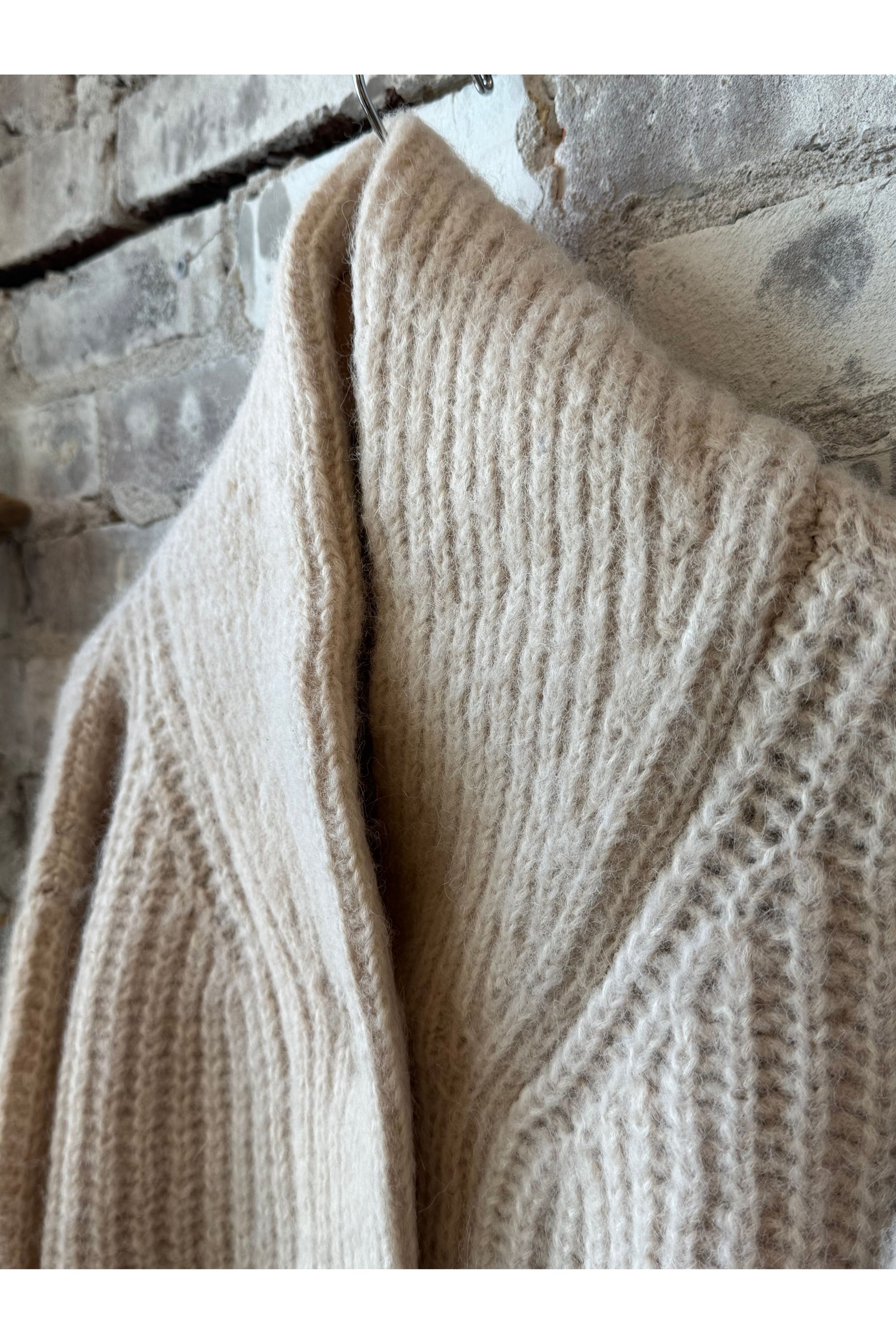 Oversized Shawl Cardigan - Cream - DUNE + SALT