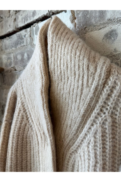 Oversized Shawl Cardigan - Cream - DUNE + SALT