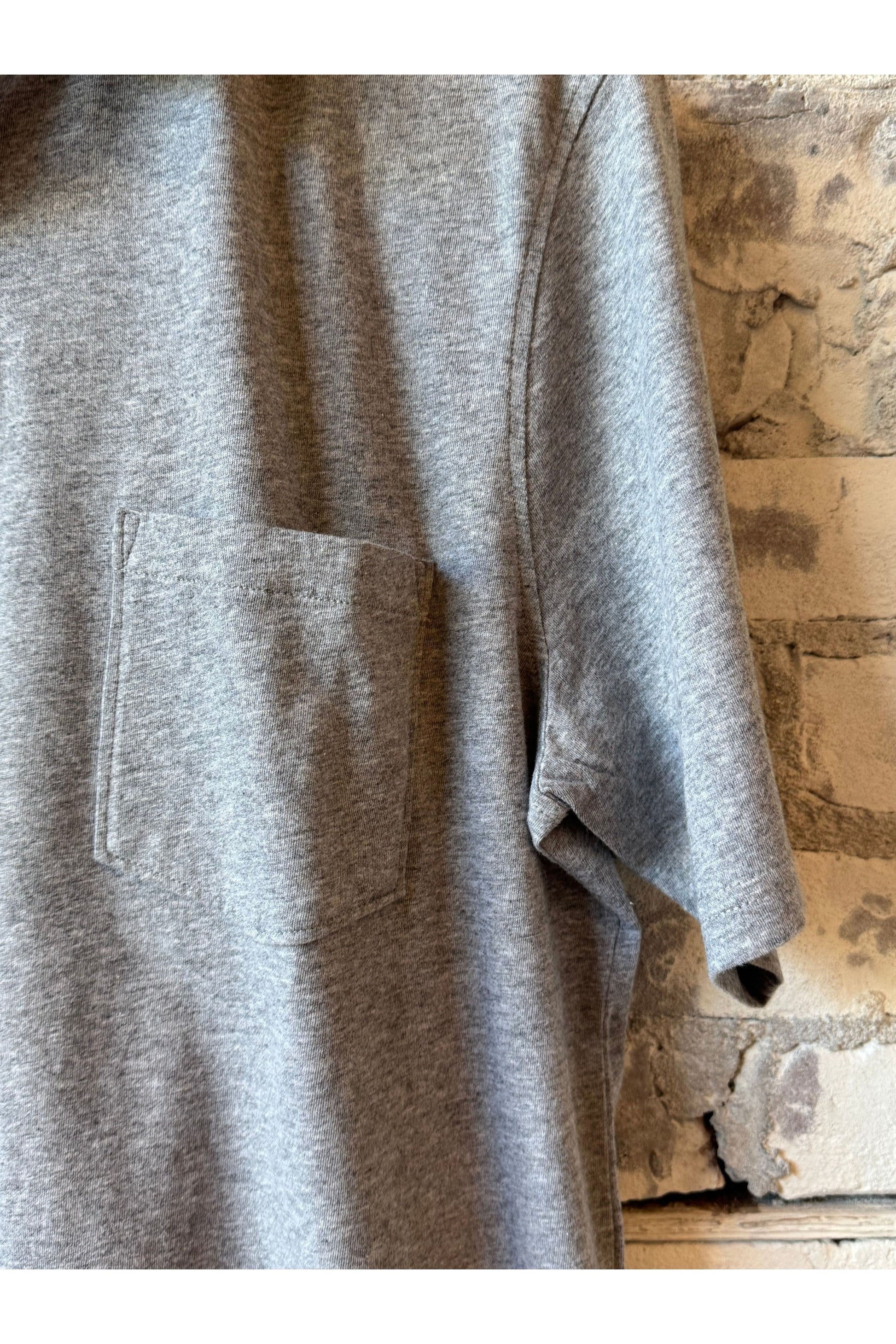 SS Cotton Jersey Polo - Heather Grey - DUNE + SALT