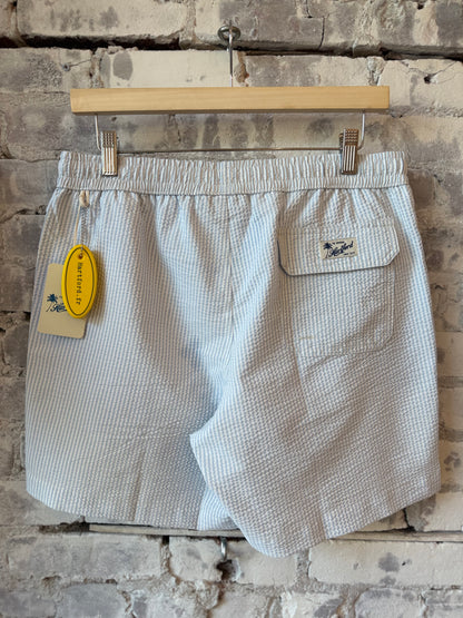 Seersucker Woven Swimshort - Sky