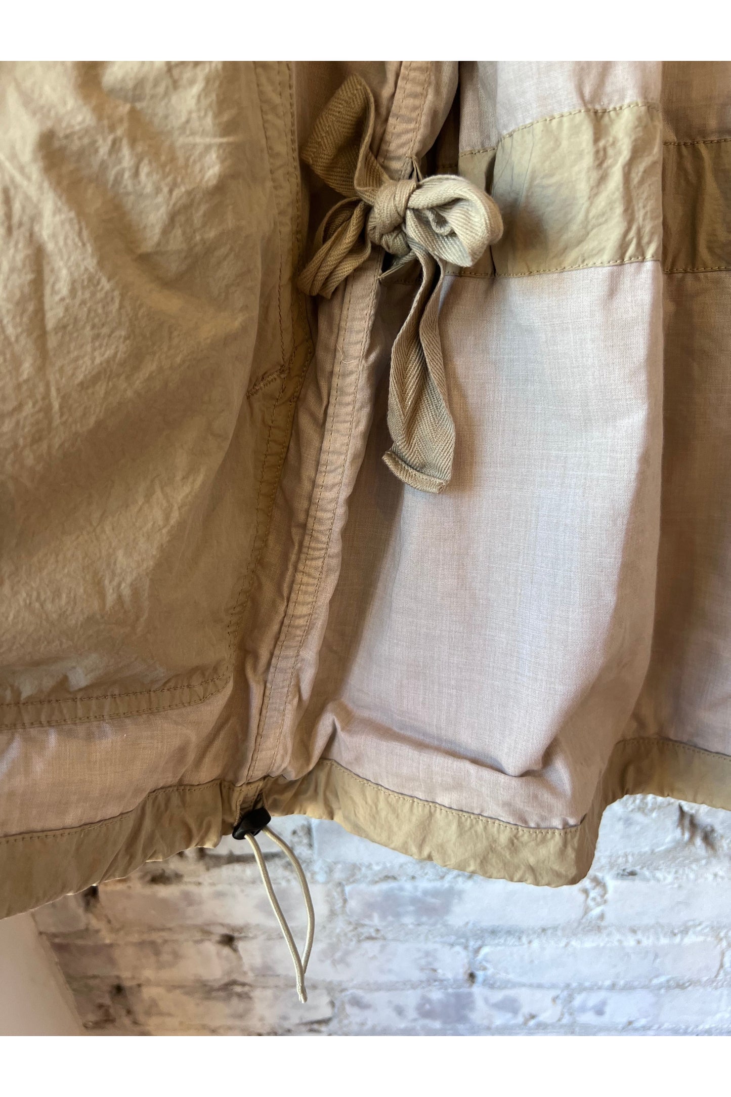 Cotton Twill Typewriter Parka - Beige - DUNE + SALT