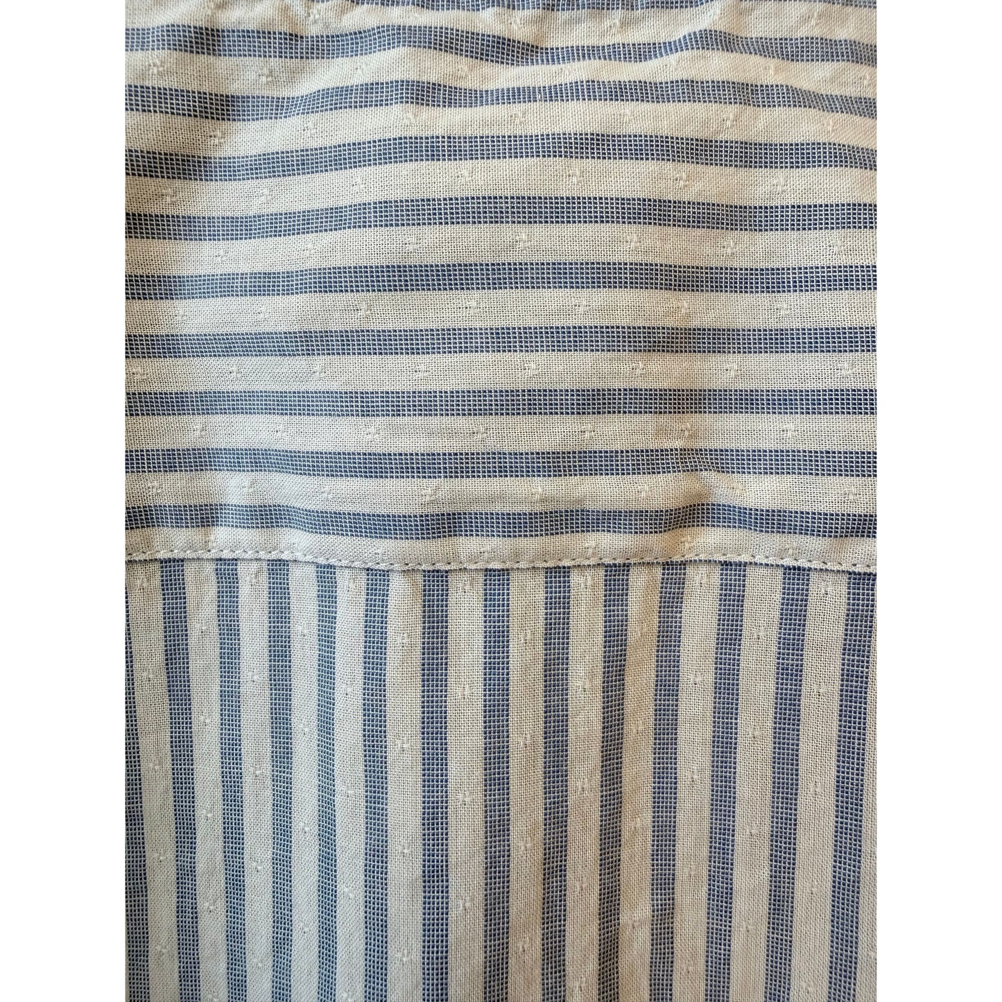 Paul Woven Shirt - Cream/Blue - DUNE + SALT