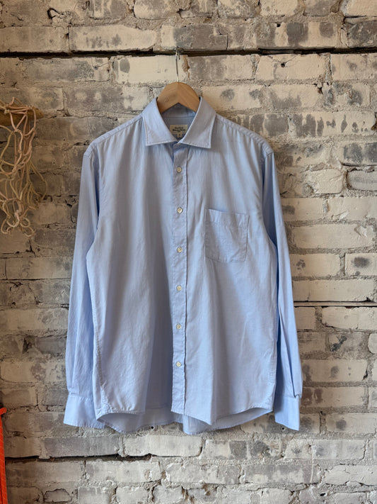 Hartford Men's Paul Woven Shirt - Sky Blue Dim Gray
