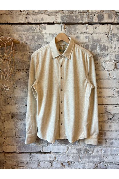 Pacifica Stretch Twill Shirt - Oatmeal Heather - DUNE + SALT