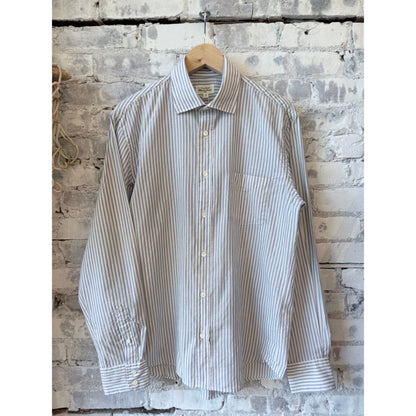 Paul Woven Shirt - Cream/Blue - DUNE + SALT