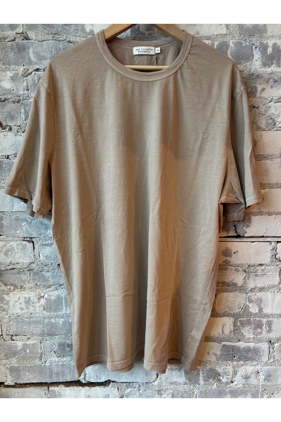 Supima SS Crewneck Tee - Sand - DUNE + SALT