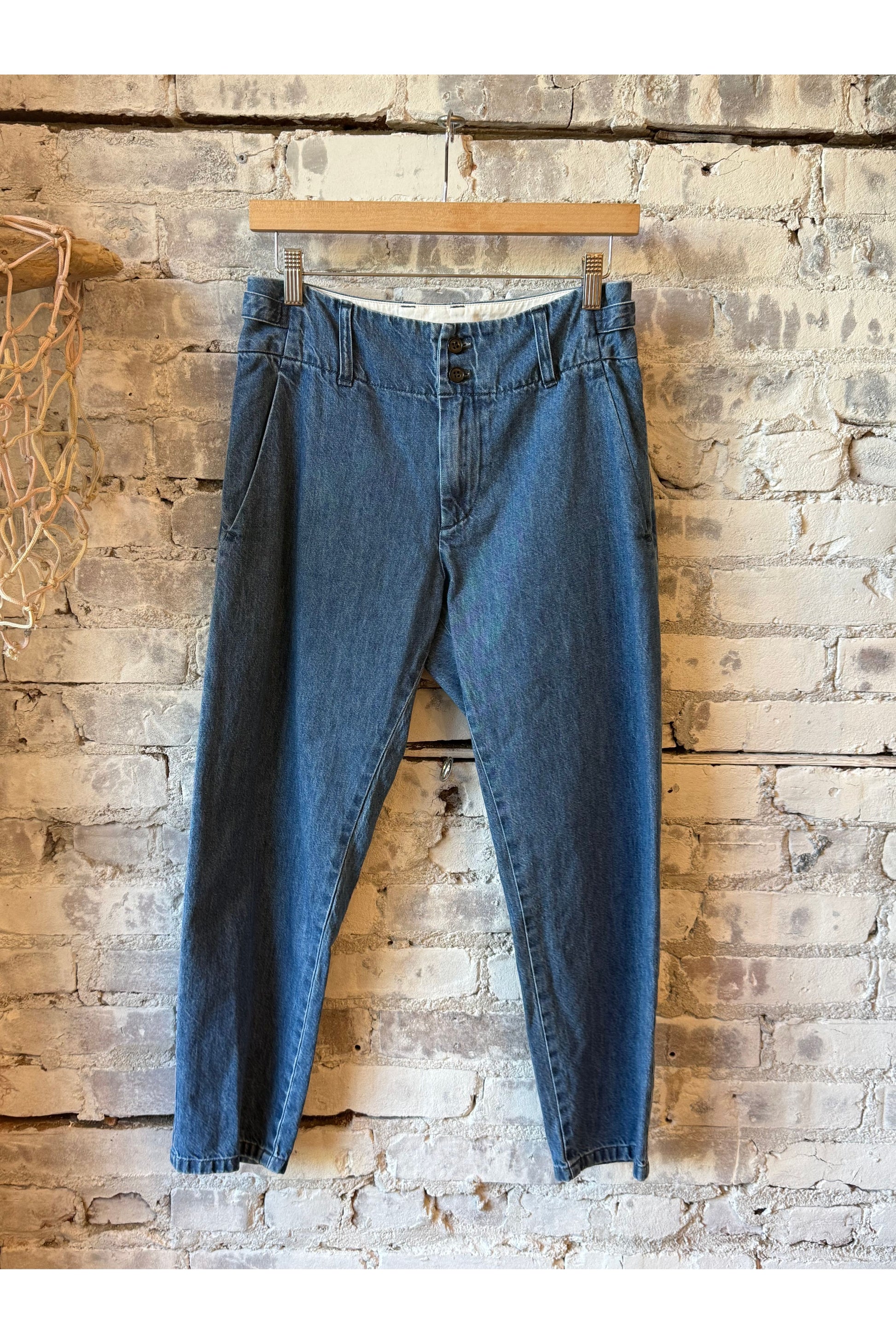 Tapered Denim Pant - Faded Blue - DUNE + SALT
