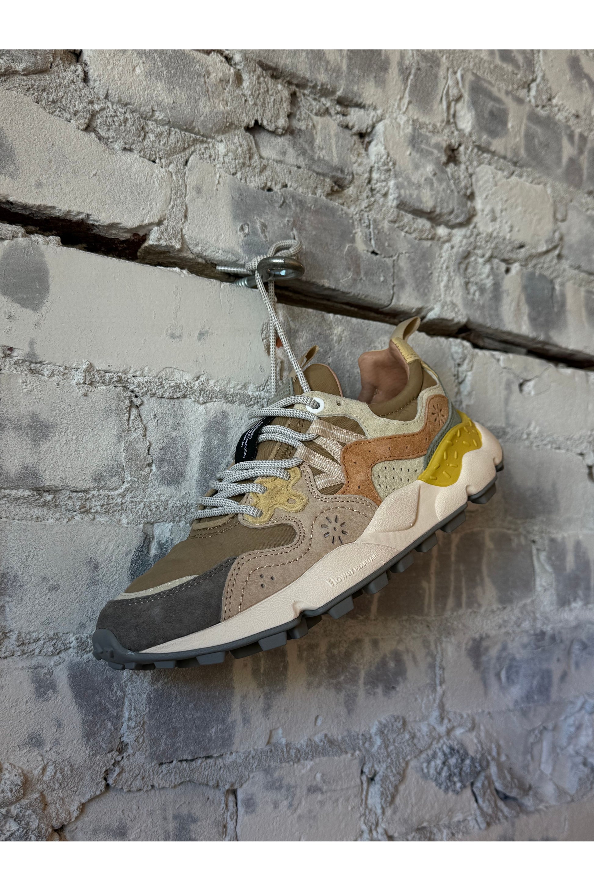 Yamano 3 Uni Fabric/Suede Sneaker - Stone/Mud/Light Grey - DUNE + SALT