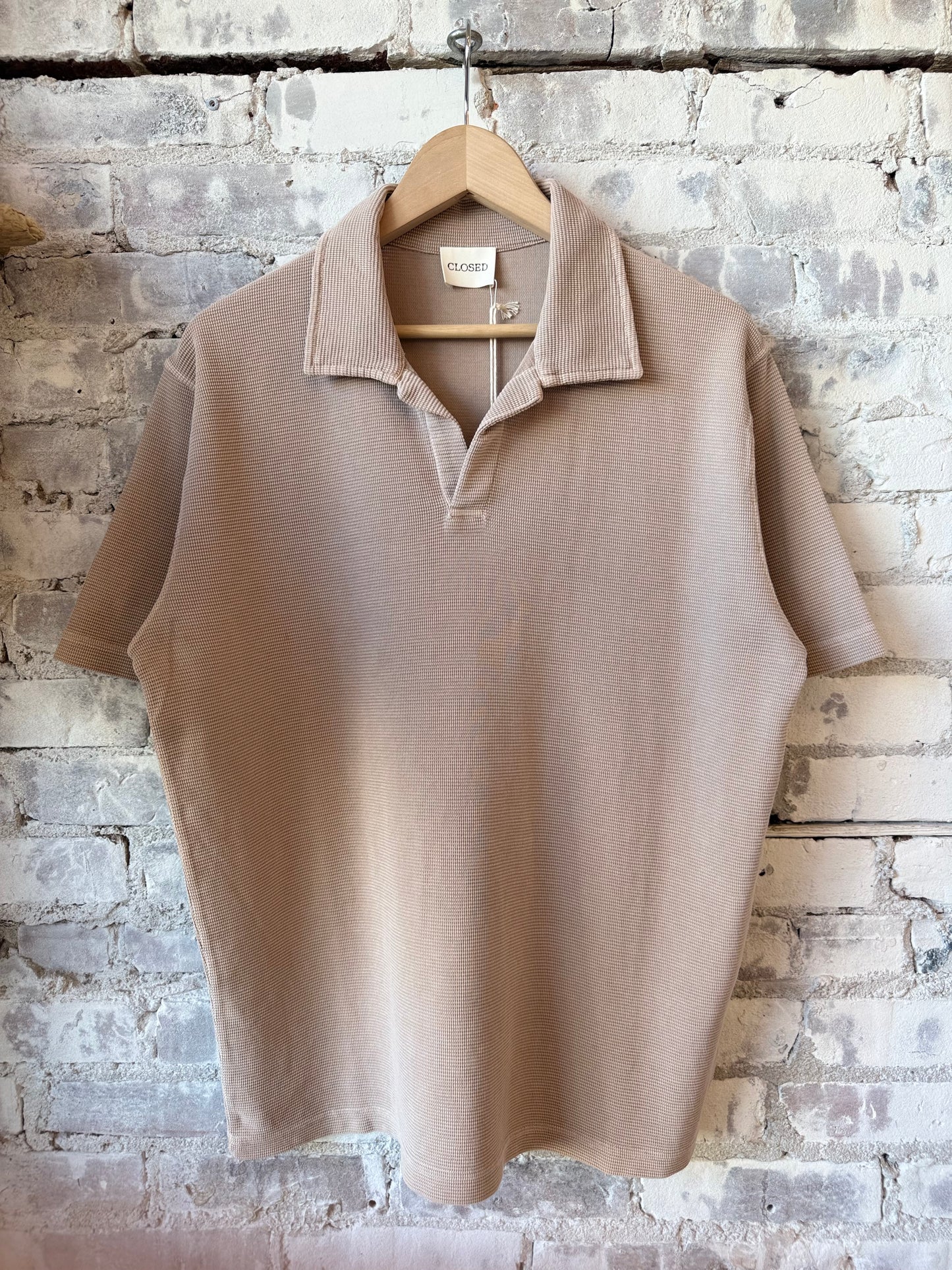 Cotton Polo Shirt - Clay Beige - DUNE + SALT